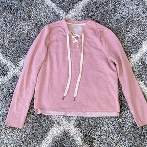 Long sleeve pink top